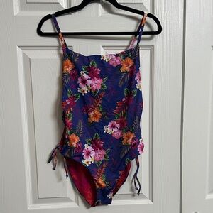 La Vie En Rose Reversible Tropical Floral One Piece